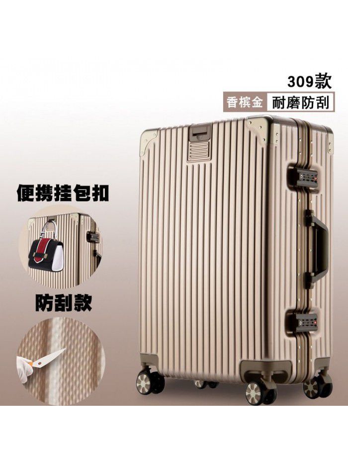 Trolley case universal wheel suitcase net red custom suitcase small female male student 20 inch code leather box 24