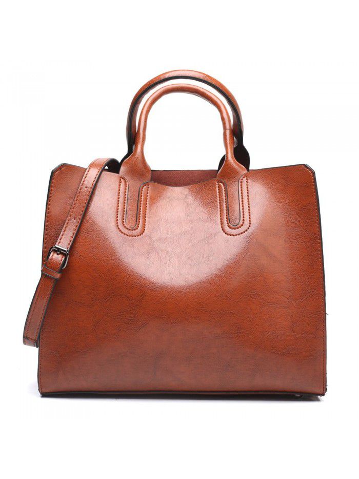 Foreign trade bag women's bag new 2021 women's handbag European and American women's fashion tote bag women's single shoulder bag