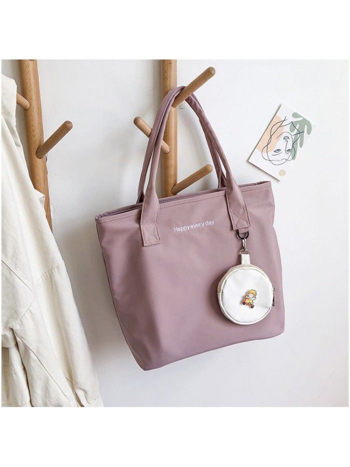 Korean autumn and winter new handbag women's large capacity fashion simple single shoulder bag student literature bag