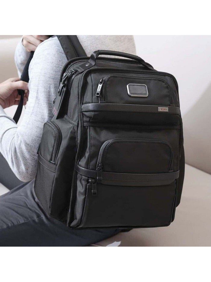 Tumi tumin alpha3 series ballistic nylon men's black business backpack computer bag backpack 578d3