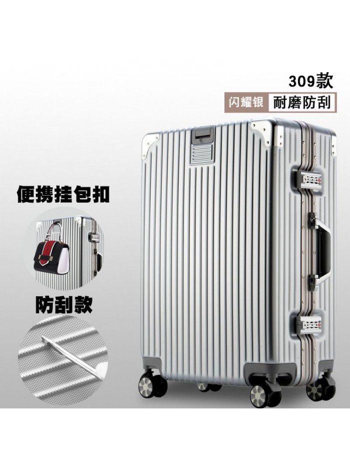 Trolley case universal wheel suitcase net red custom suitcase small female male student 20 inch code leather box 24