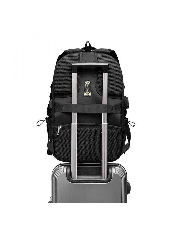 Cross border OEM customized backpack logo large capacity business travel backpack multi function USB charging Backpack