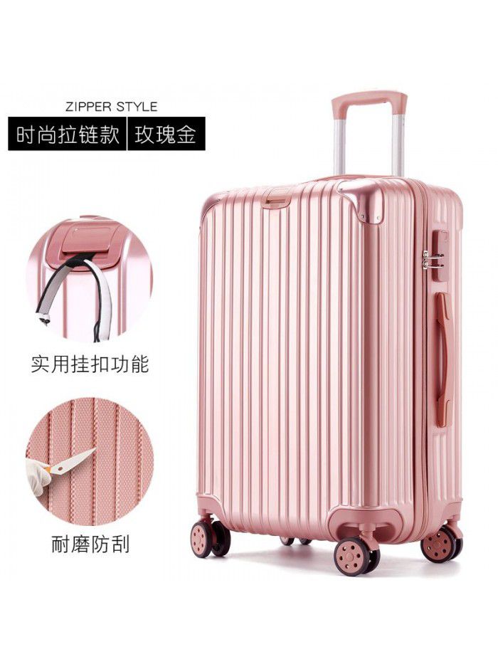 Trolley case universal wheel suitcase net red custom suitcase small female male student 20 inch code leather box 24