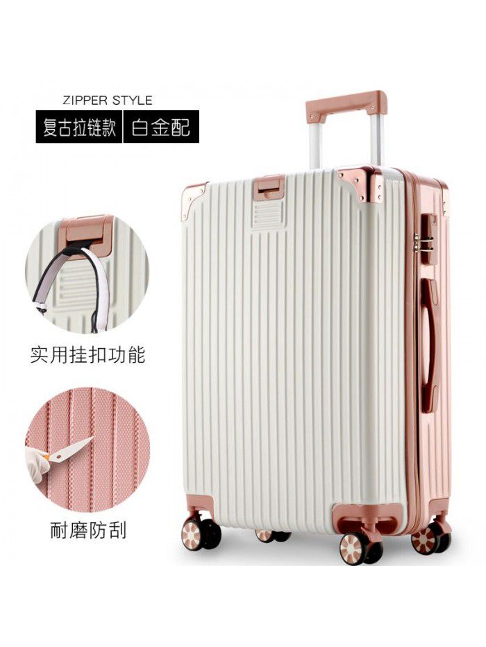 Trolley case universal wheel suitcase net red custom suitcase small female male student 20 inch code leather box 24