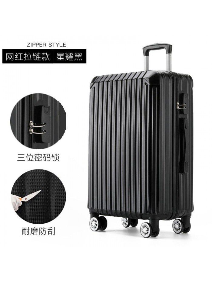 Trolley case universal wheel suitcase net red custom suitcase small female male student 20 inch code leather box 24