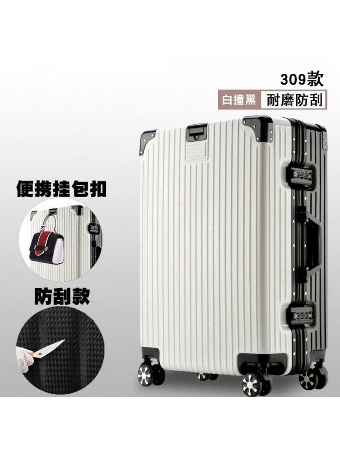 Trolley case universal wheel suitcase net red custom suitcase small female male student 20 inch code leather box 24