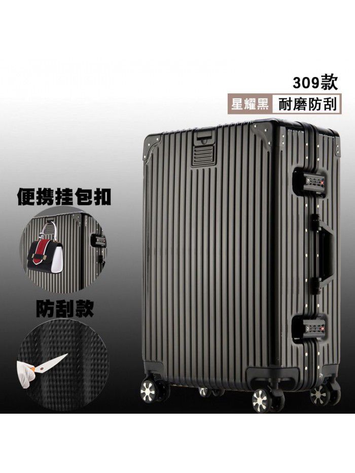 Trolley case universal wheel suitcase net red custom suitcase small female male student 20 inch code leather box 24