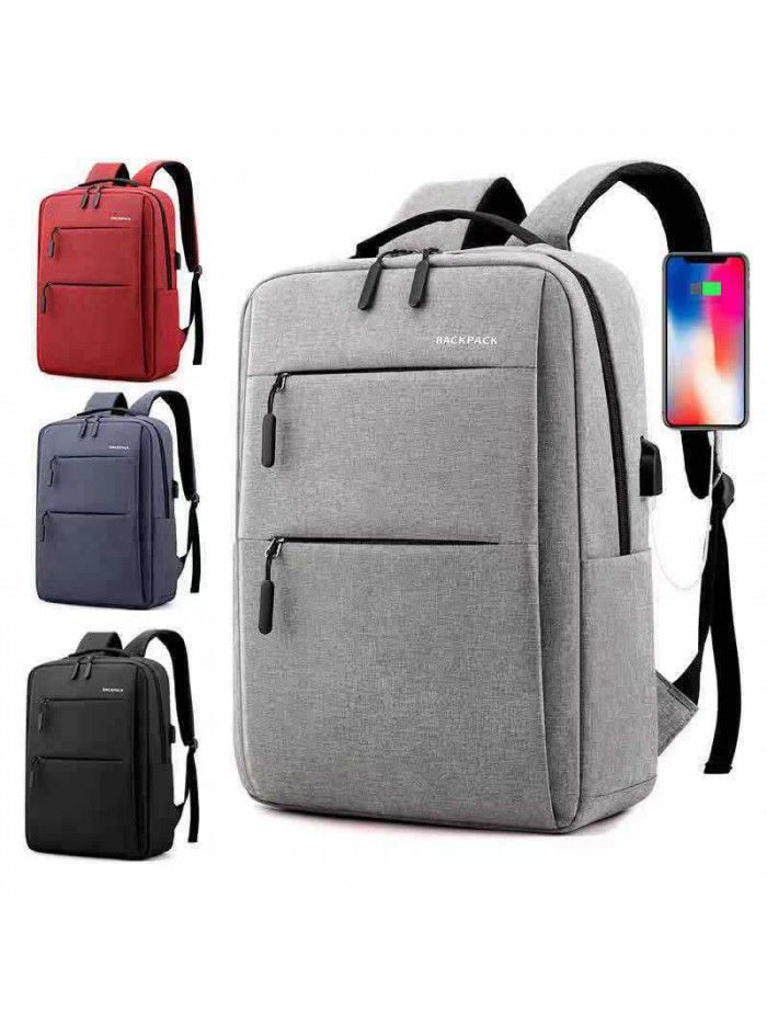 Cross border 2021 new business bag USB charging schoolbag travel waterproof Laptop Bag Backpack