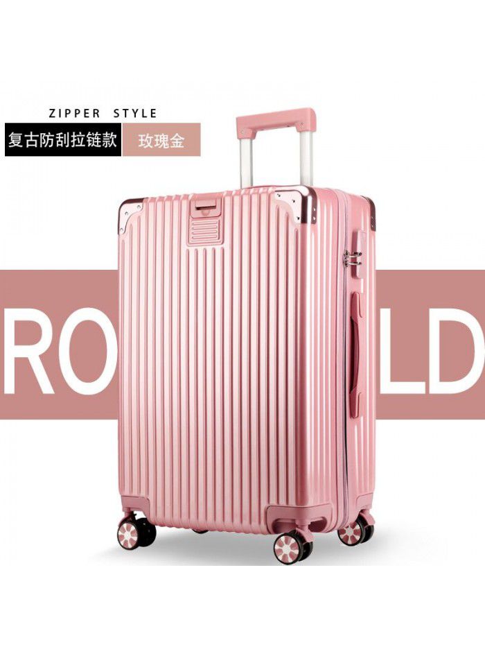 Luggage custom aluminum frame 20 inch universal wheel boarding code suitcase ins net red trolley box for men and women