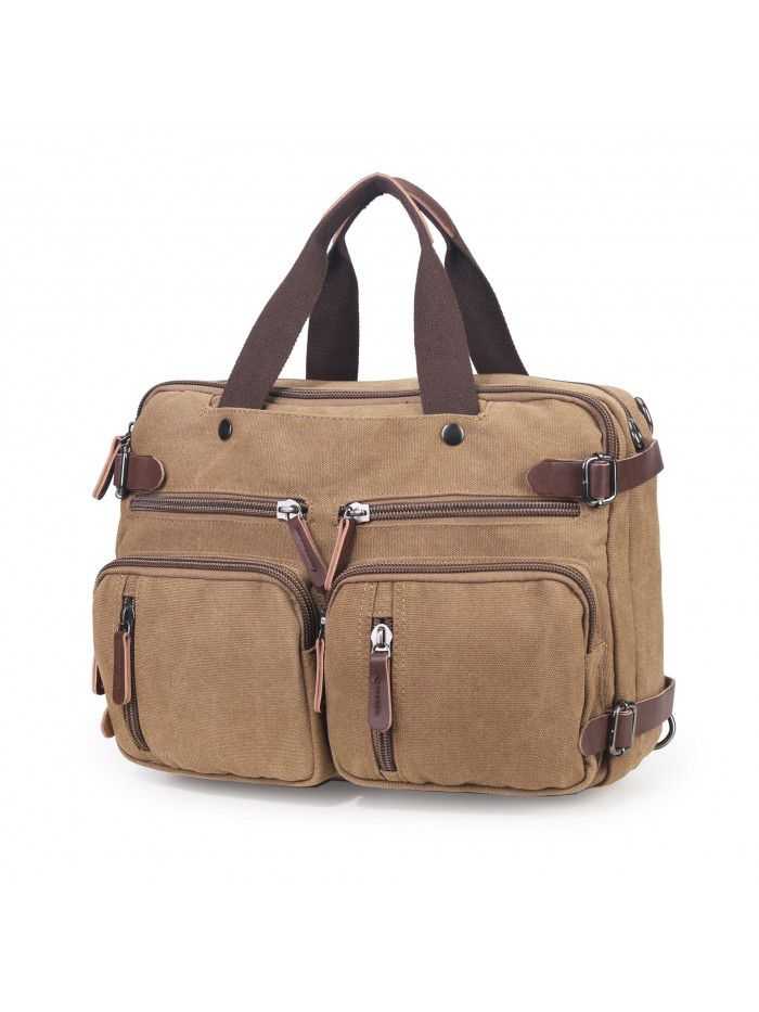 Cross border source Leisure Canvas Shoulder Bag business three purpose computer bag travel large capacity backpack small