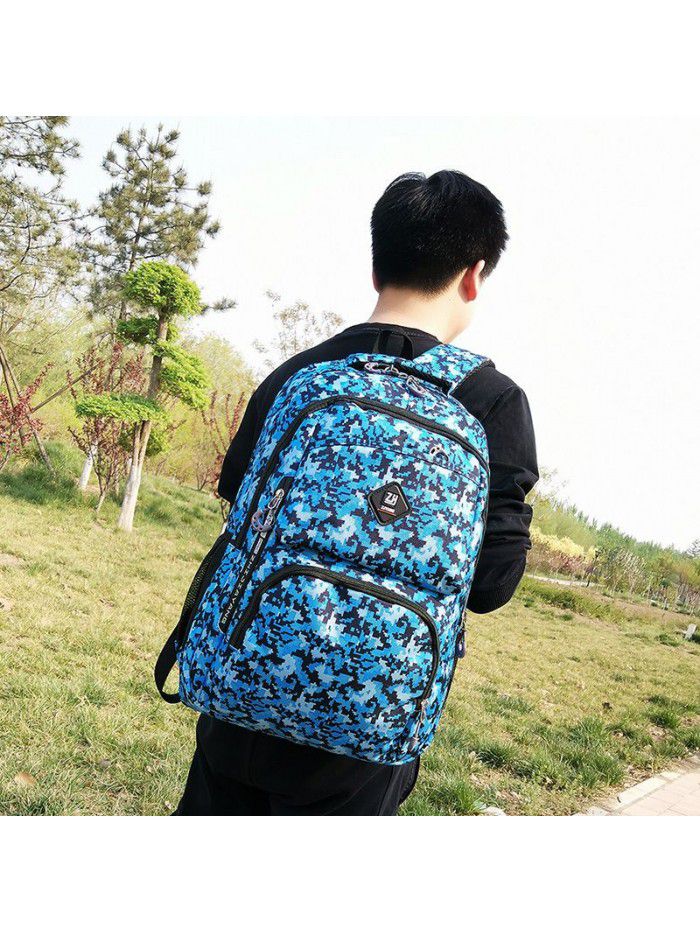 New camouflage backpack large capacity outdoor travel computer backpack boys and girls schoolbag spot wholesale customization