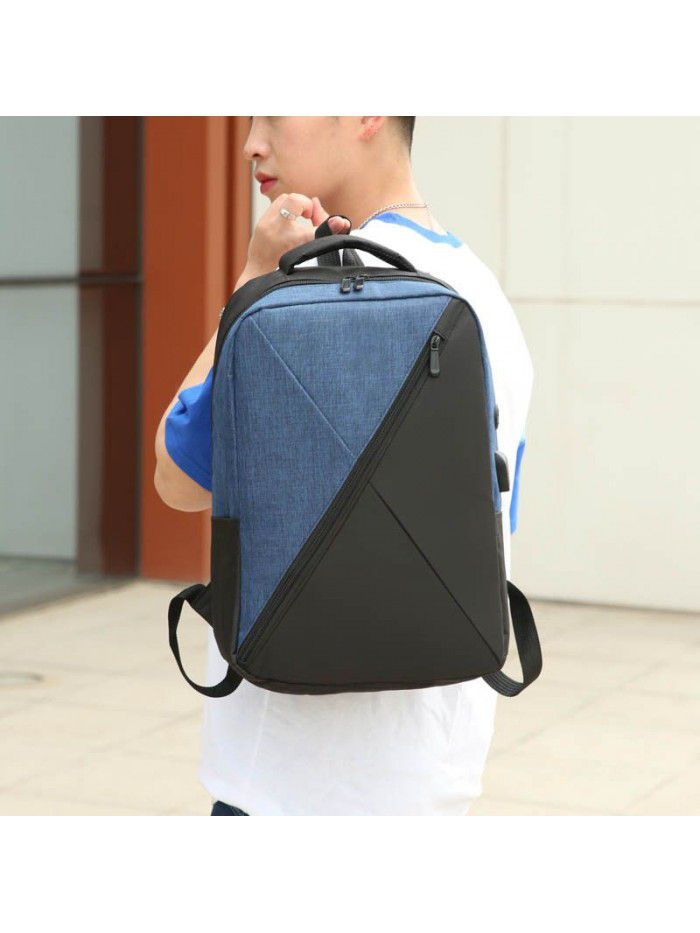 New three piece computer backpack Oxford spinning schoolbag men's and women's multifunctional backpack Korean Business Bag Fashion