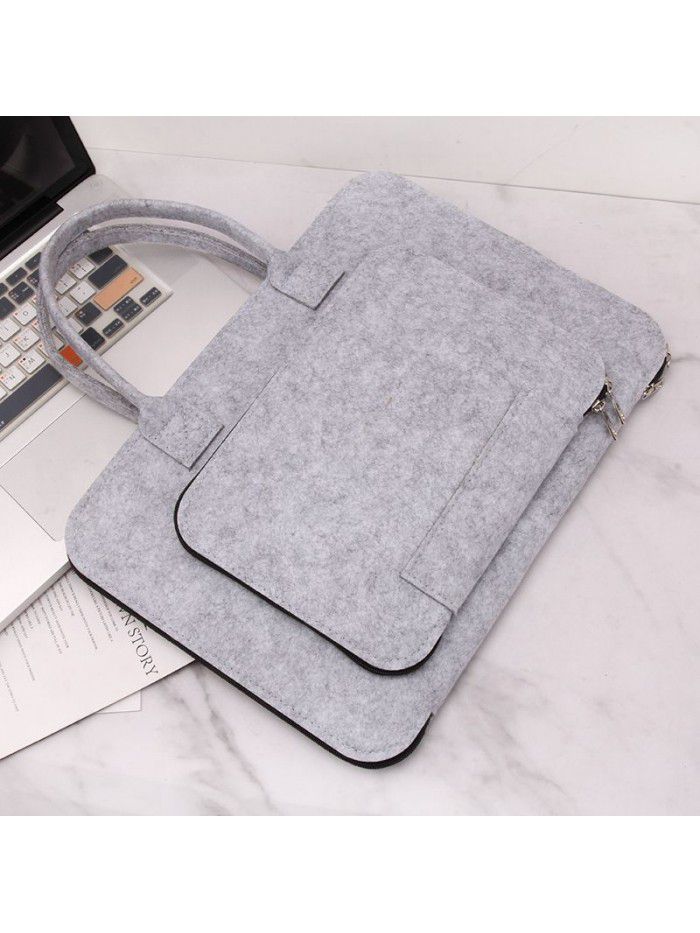 Cross border supply of felt bag portable felt computer bag notebook liner bag customized felt bag