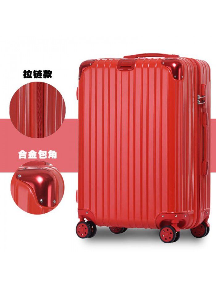 Trolley case universal wheel suitcase net red custom suitcase small female male student 20 inch code leather box 24