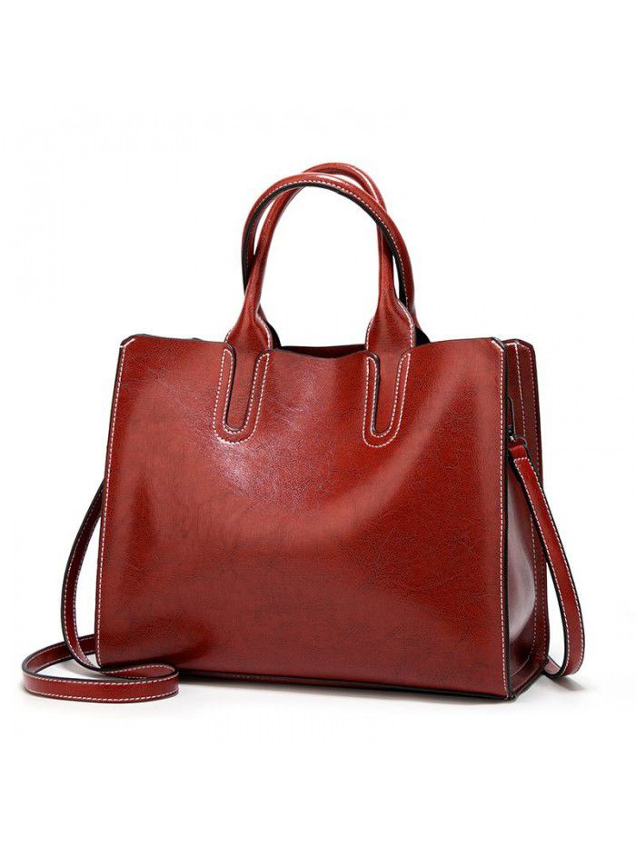 Foreign trade bag women's bag new 2021 women's handbag European and American women's fashion tote bag women's single shoulder bag