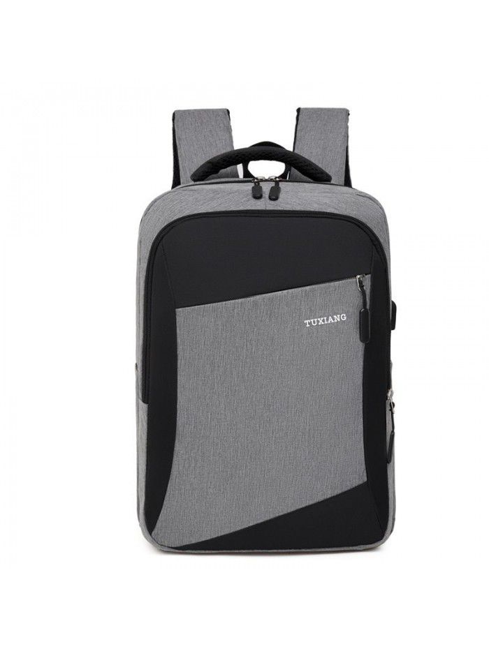  new business bag USB rechargeable schoolbag travel splash proof laptop bag wholesale Backpack