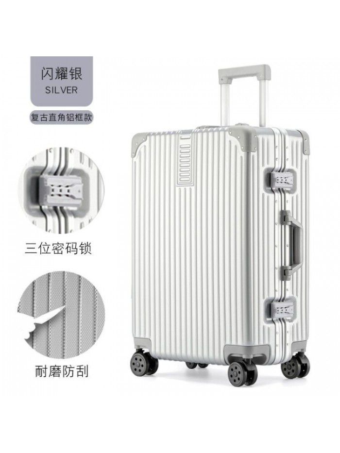 Trolley case universal wheel suitcase net red custom suitcase small female male student 20 inch code leather box 24