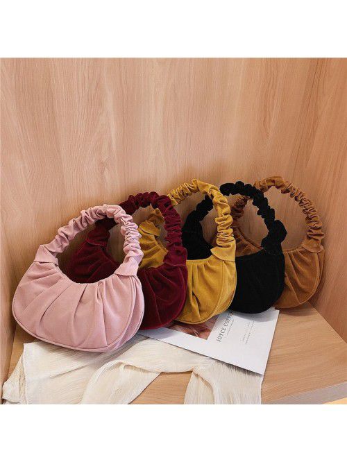 Underarm bag women 2020 winter new fashion retro f...