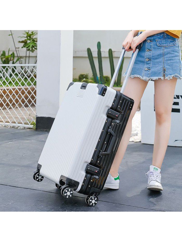 Trolley case universal wheel suitcase net red custom suitcase small female male student 20 inch code leather box 24