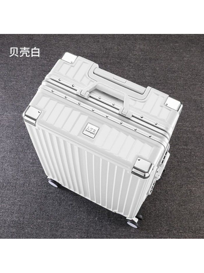 Luggage custom aluminum frame 20 inch universal wheel boarding code suitcase ins net red trolley box for men and women