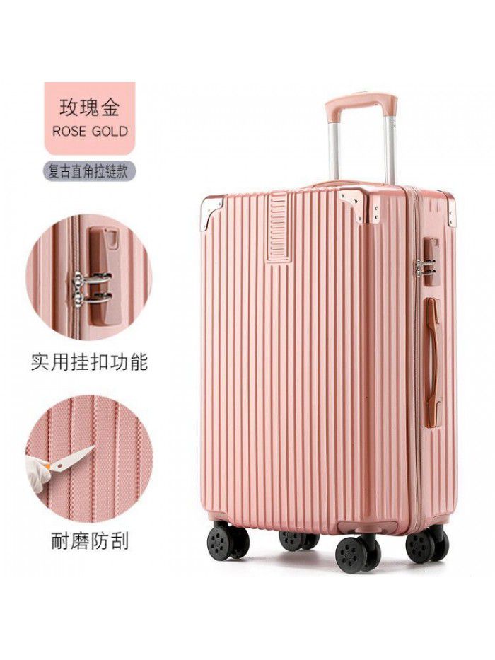 Trolley case universal wheel suitcase net red custom suitcase small female male student 20 inch code leather box 24