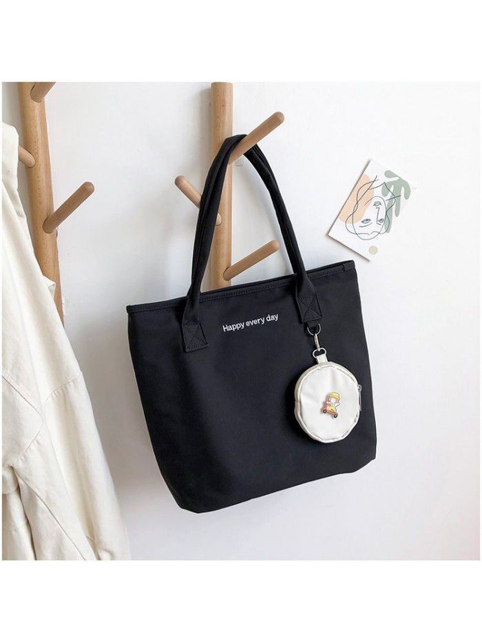 Korean autumn and winter new handbag women's large capacity fashion simple single shoulder bag student literature bag