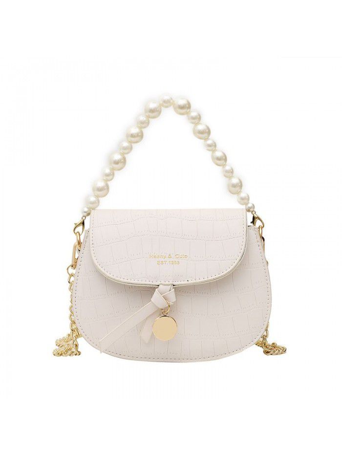 Shangxin women's small bag 2021 summer fashion stone Single Shoulder Messenger Bag saddle bag