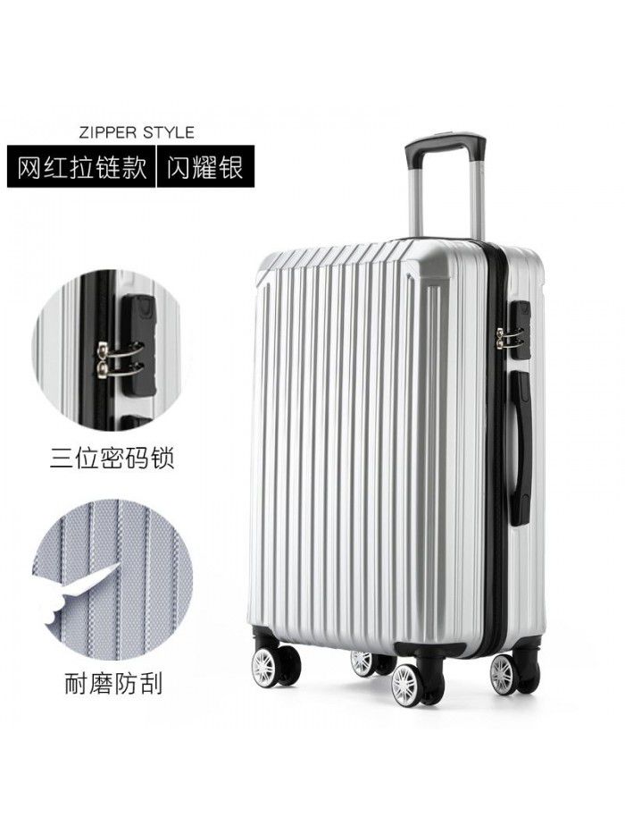 Trolley case universal wheel suitcase net red custom suitcase small female male student 20 inch code leather box 24