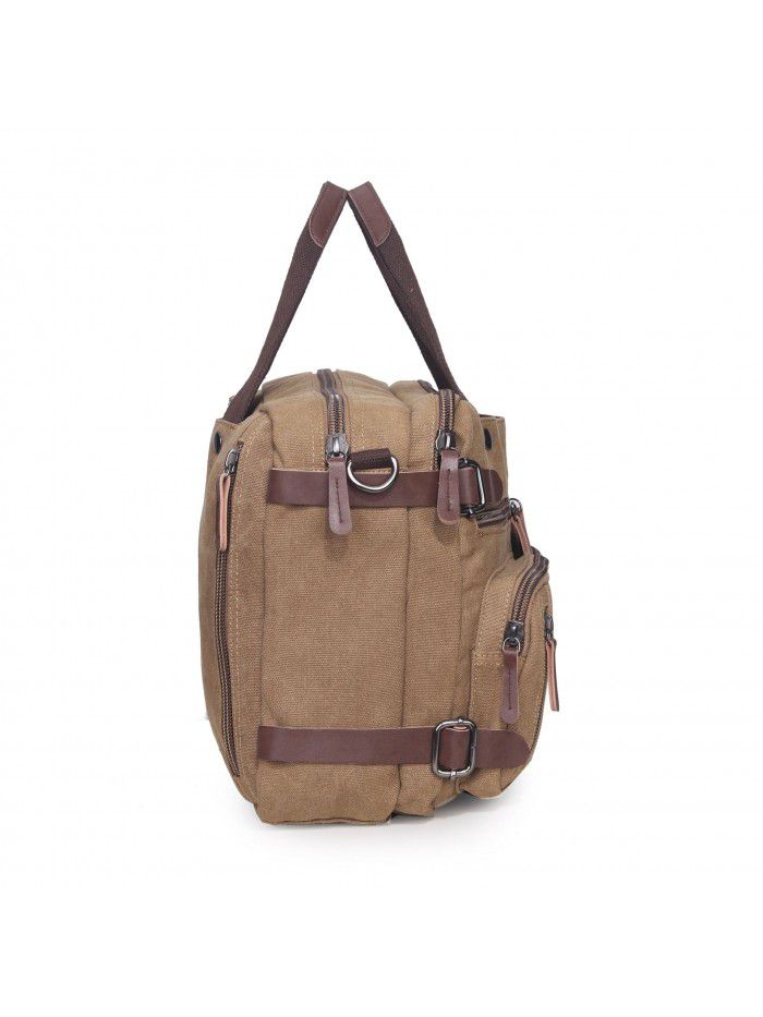 Cross border source Leisure Canvas Shoulder Bag business three purpose computer bag travel large capacity backpack small