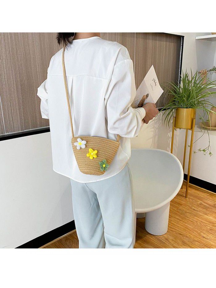 Summer straw bag women's bag 2020 fashion new fashion One Shoulder Messenger Bag versatile lady's handbag