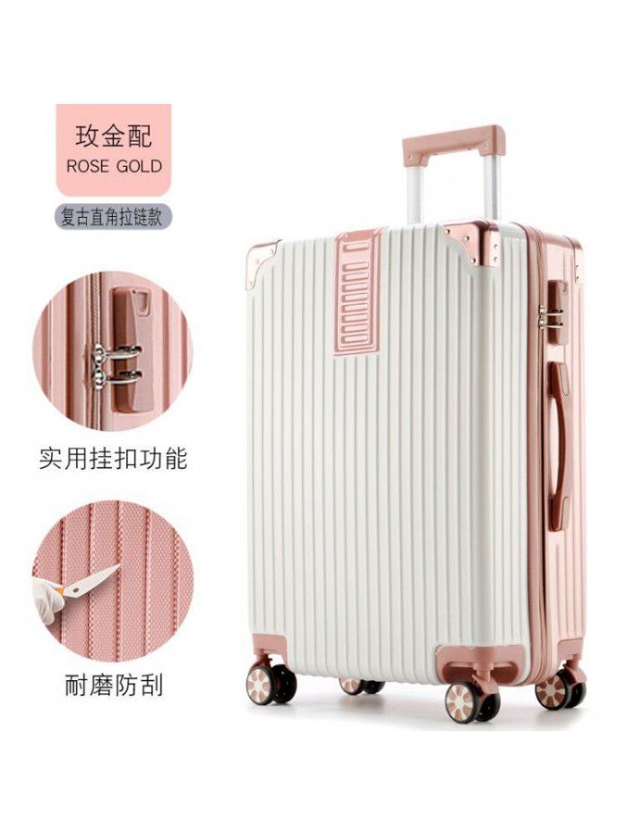 Trolley case universal wheel suitcase net red custom suitcase small female male student 20 inch code leather box 24