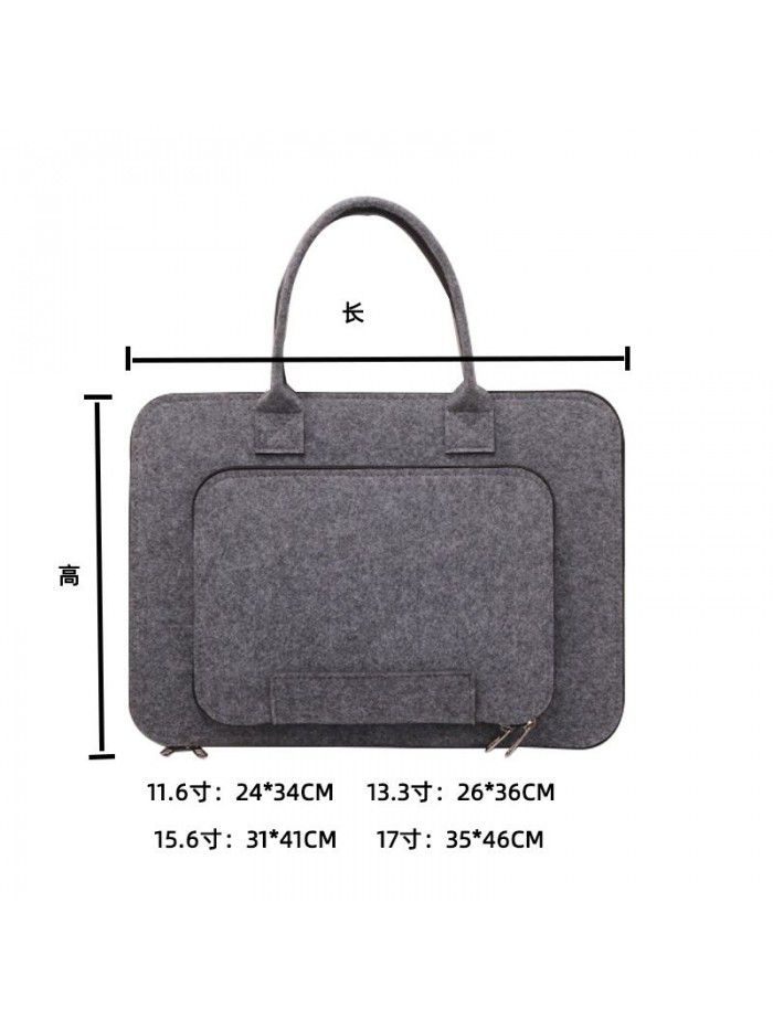 Cross border supply of felt bag portable felt computer bag notebook liner bag customized felt bag