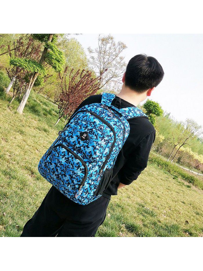 New camouflage backpack large capacity outdoor travel computer backpack boys and girls schoolbag spot wholesale customization