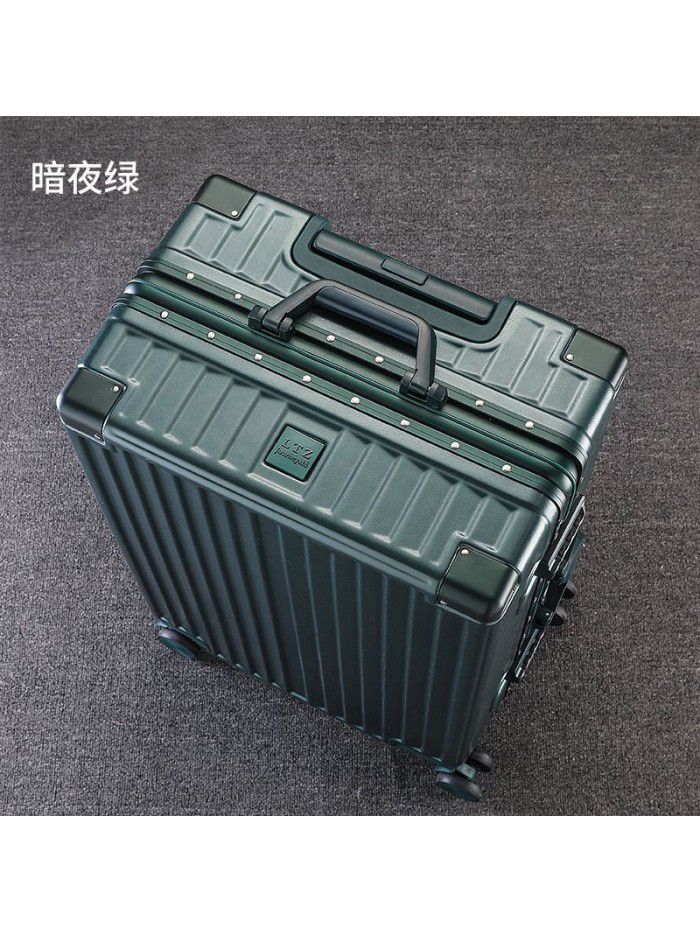 Luggage custom aluminum frame 20 inch universal wheel boarding code suitcase ins net red trolley box for men and women