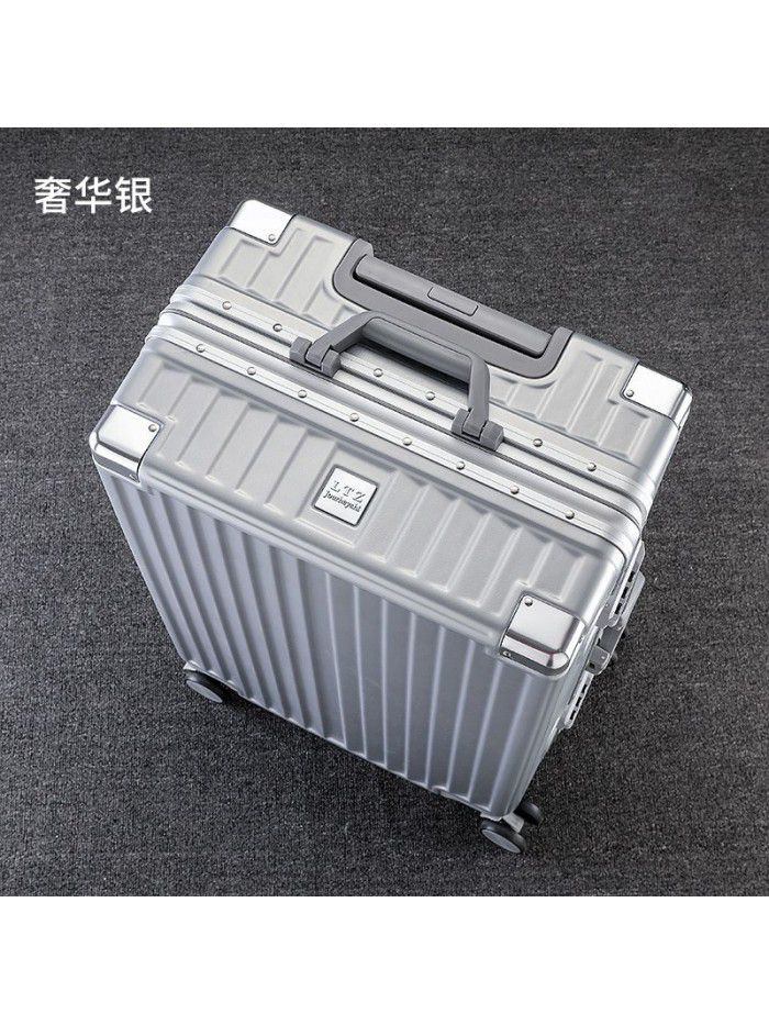 Luggage custom aluminum frame 20 inch universal wheel boarding code suitcase ins net red trolley box for men and women