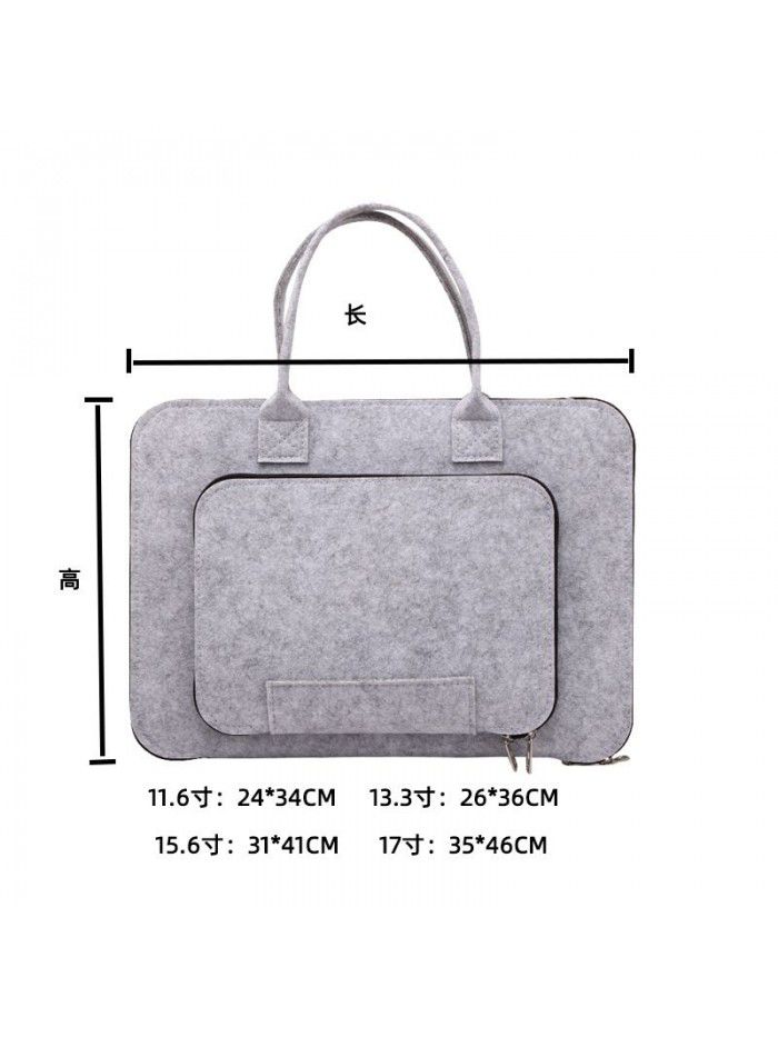 Cross border supply of felt bag portable felt computer bag notebook liner bag customized felt bag