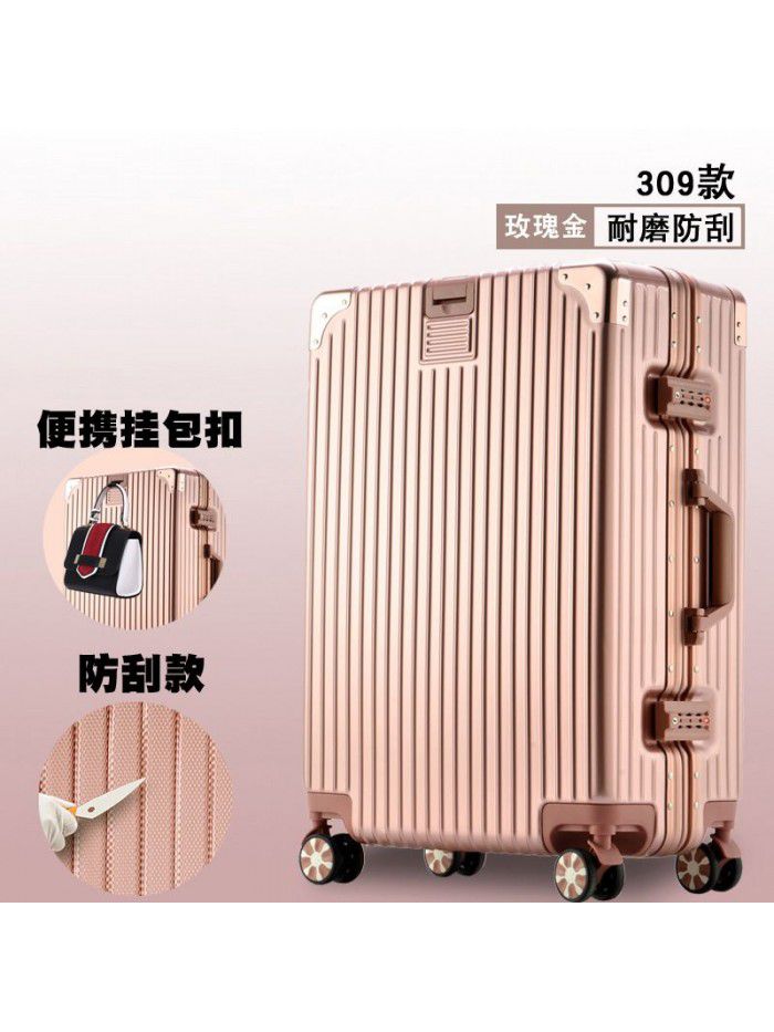 Trolley case universal wheel suitcase net red custom suitcase small female male student 20 inch code leather box 24