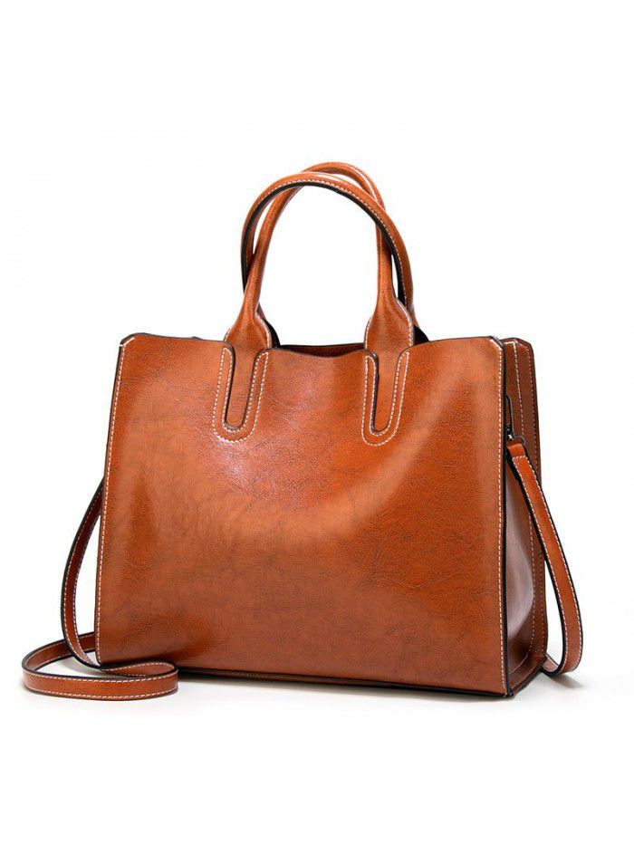 Foreign trade bag women's bag new 2021 women's handbag European and American women's fashion tote bag women's single shoulder bag