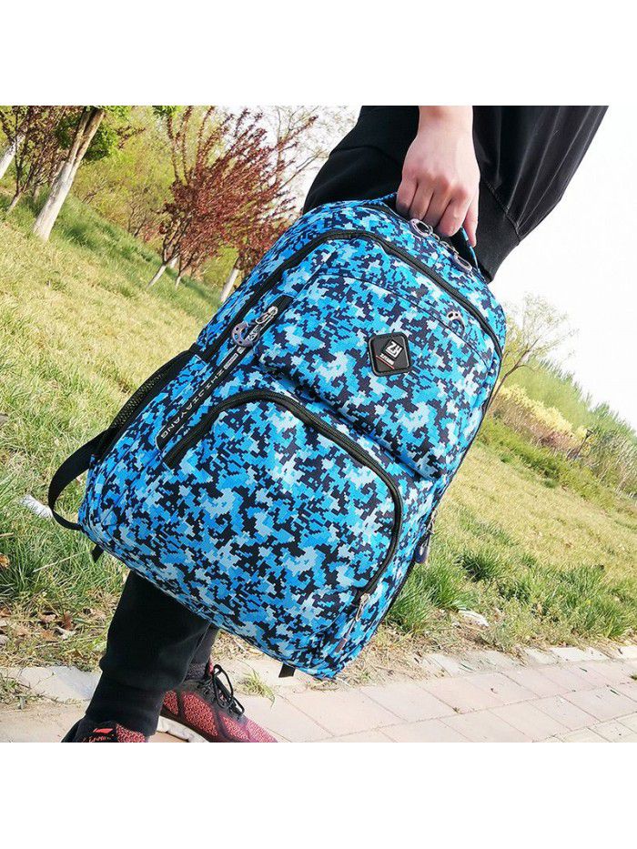 New camouflage backpack large capacity outdoor travel computer backpack boys and girls schoolbag spot wholesale customization