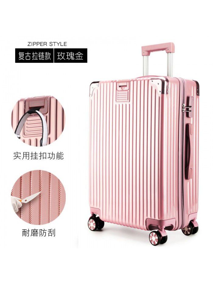 Trolley case universal wheel suitcase net red custom suitcase small female male student 20 inch code leather box 24