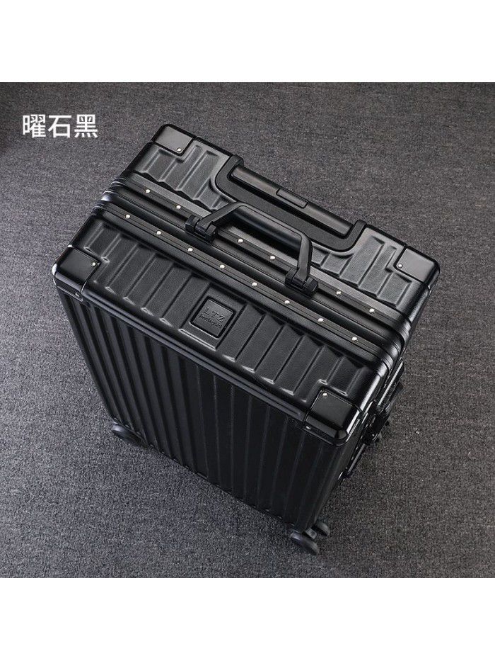 Luggage custom aluminum frame 20 inch universal wheel boarding code suitcase ins net red trolley box for men and women