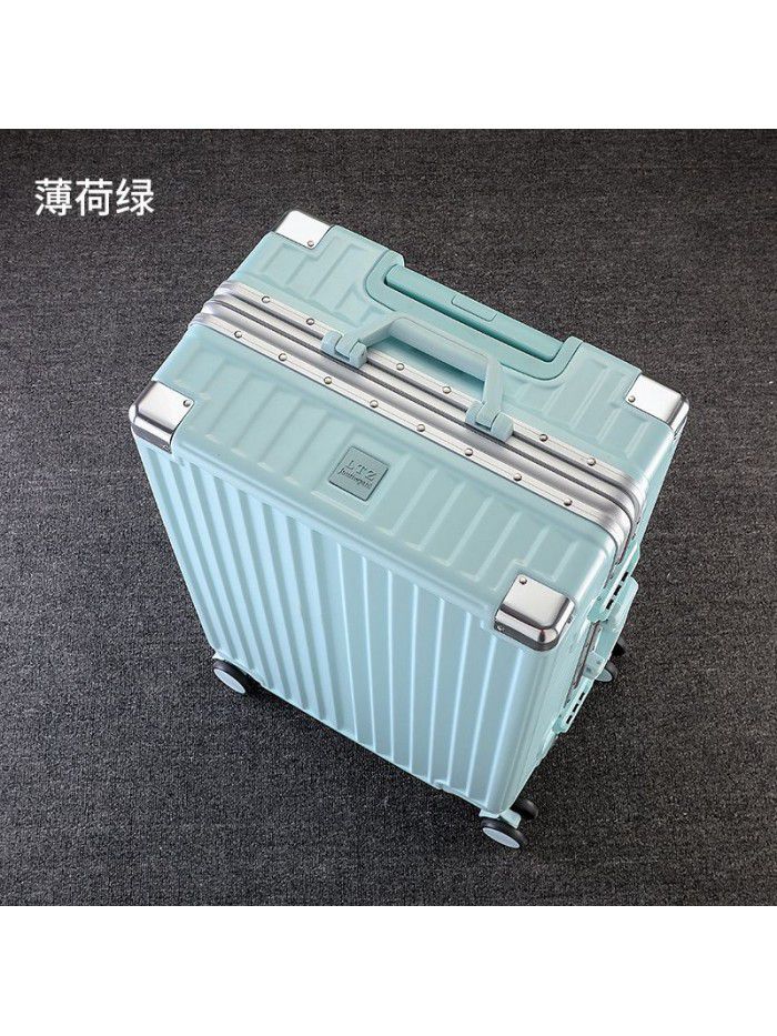 Luggage custom aluminum frame 20 inch universal wheel boarding code suitcase ins net red trolley box for men and women