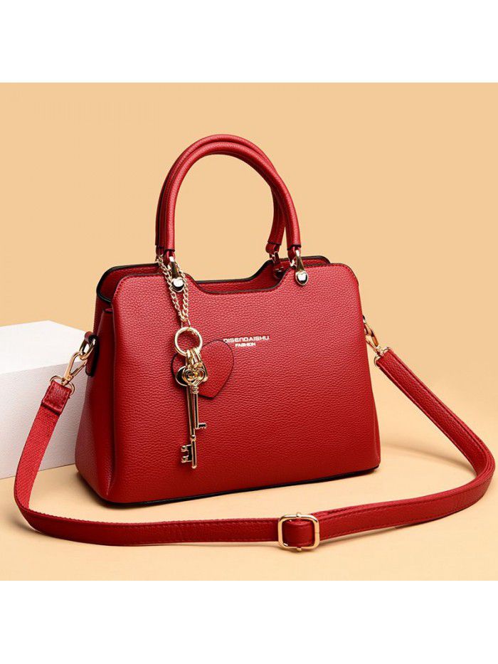 New cross border 2021 women's hand-held bag Korean fashion trend one shoulder bag mother's bag