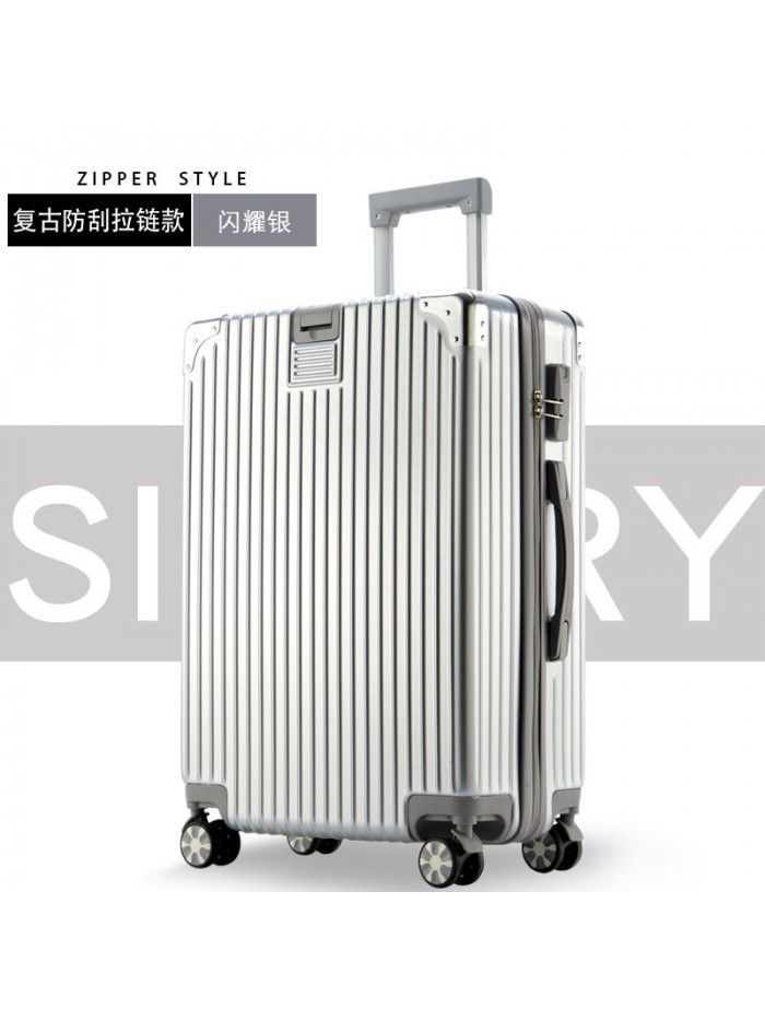 Luggage custom aluminum frame 20 inch universal wheel boarding code suitcase ins net red trolley box for men and women