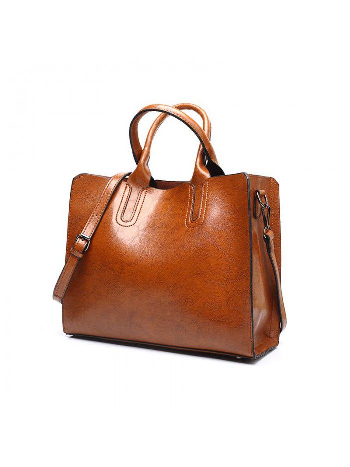 Foreign trade bag women's bag new 2021 women's handbag European and American women's fashion tote bag women's single shoulder bag