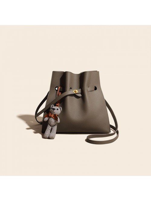 Large capacity bucket bag women's simple 2021 new ...