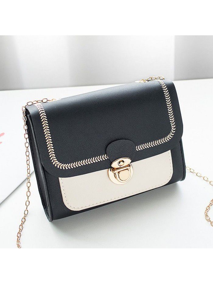 Bag women 2020 new net red trend Korean women's Single Shoulder Bag Fashion lock chain bag slant across bag women's bag