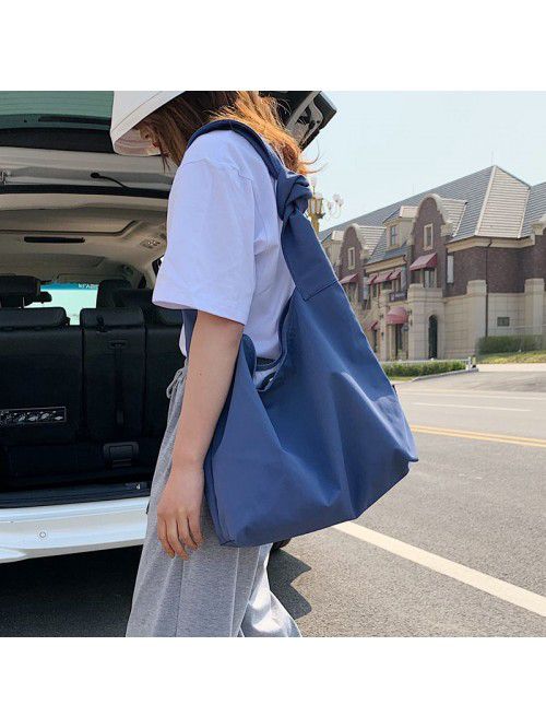  new lazy style nylon butot bag South Korean ins f...