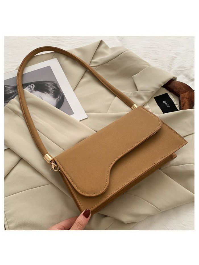 Bag women's bag fashion trend armpit bag creative new European and American retro Pu women's shoulder bag temperament Commuter Bag