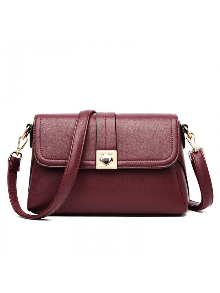 Bag 2021 new middle-aged women's bag fashion women's mother's bag large capacity one shoulder portable small women's Bag Messenger Bag